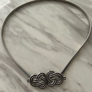 Silver Knot Design Women's Belt